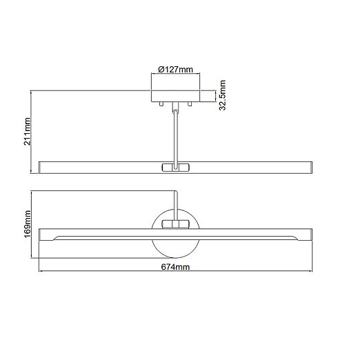 Подсветка для картин Elstead Lighting ALTON-PL-L-BLK Alton ALTON PL/L BLK