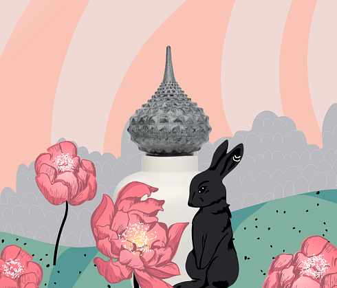 Ваза Сказ по краю Башня Голосов Ветра 