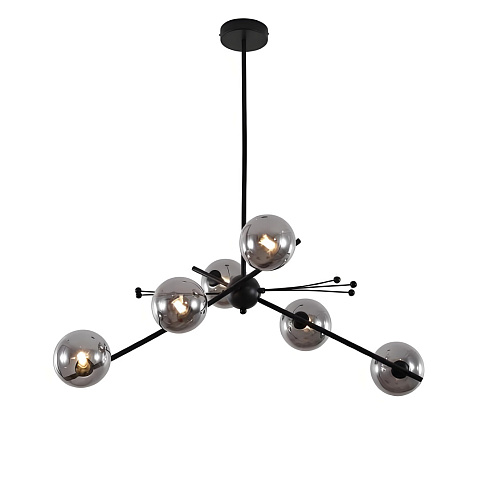 Люстра Delight Collection 9303P-6 black/smoky 9303P