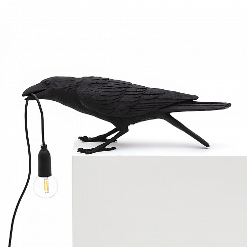Настольная лампа Seletti Bird Playing Black Bird Lamp 14736