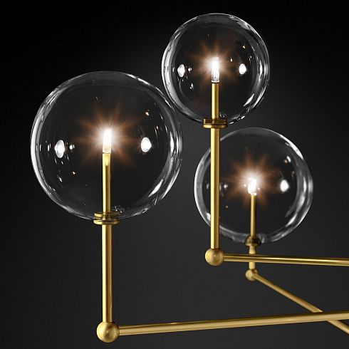 Люстра Delight Collection Globe Mobile 3 brass Globe Mobile KG0835P-3 brass