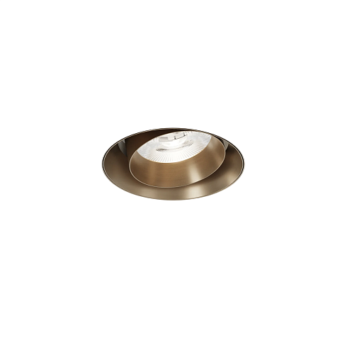Встраиваемый светильник Viabizzuno m1 Micro scomparsa totale orientabile Ø65 Brass  Micro Vb6.605.44.30