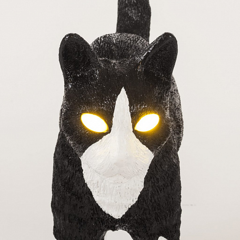 Настольная лампа Seletti Jobby The Cat Black and White Cat Lamp 15042