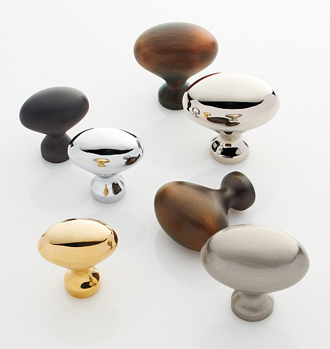 Ручка-кнопка Rejuvenation Medium Oval d.3.2 Unlacquered Brass Medium Oval 6360512 (C100311)