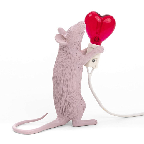 Настольная лампа Seletti Mouse Lamp Love Edition USB Mouse Lamp 15220SV