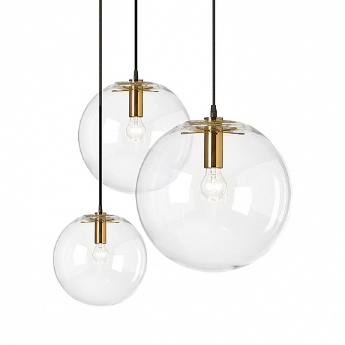 Подвесной светильник Delight Collection Ball 20 gold/clear Ball 8722P/S gold/clear