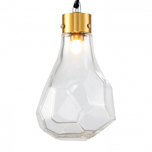 Подвесной светильник Delight Collection KR1197P-1 clear KR1197 KR1197P-1 brass/clear