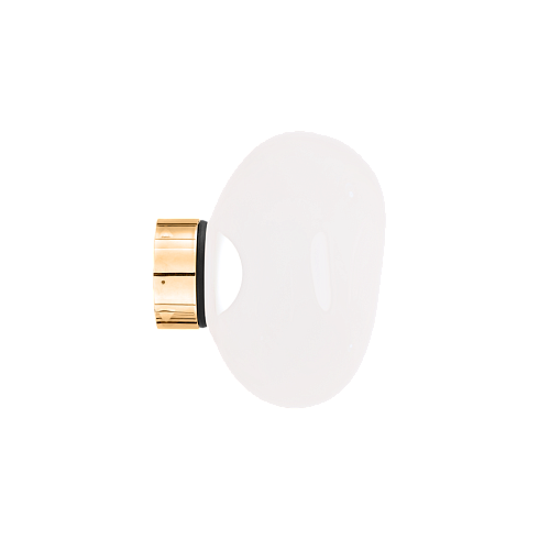 Настенный/Потолочный светильник Tom Dixon Melt Mini LED Surface Opal/Gold Melt MESS04OPG-WEUM2