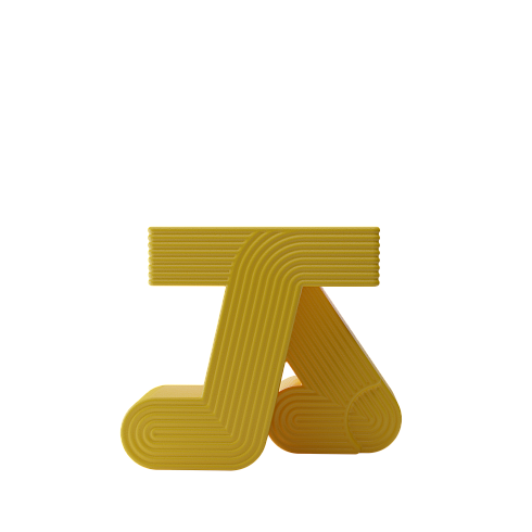 Приставной столик Qeeboo Walking Yellow Walking 84001YE