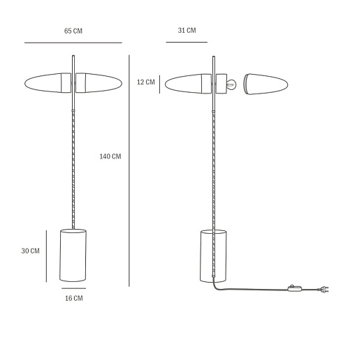 Напольный светильник 101 Copenhagen Bull Oxidized  Bull 111094