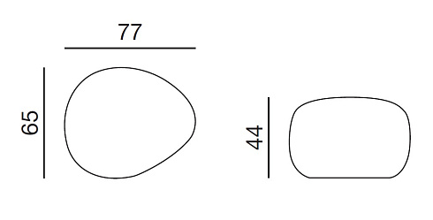 Пуф Twils Kamari 77x65 Kamari 357CE8N 065+E68-011