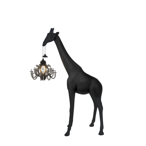 Торшер Qeeboo Giraffe In Love XS W Black Giraffe In Love 28001BL-W