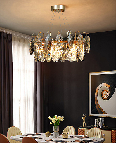Люстра Delight Collection D8011P/R-600 gold/smoky D8011P