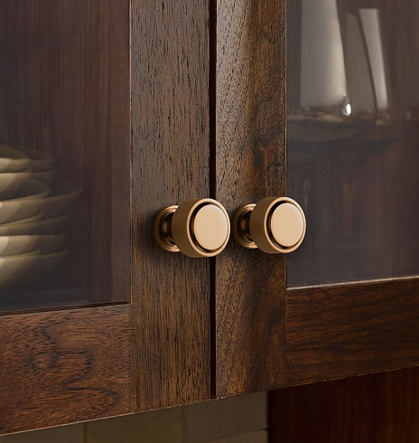 Ручка-кнопка Rejuvenation Ansel Aged Brass Ansel 7690145