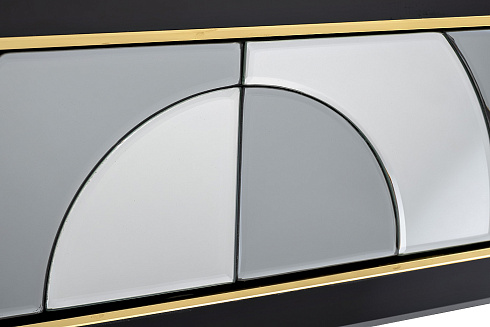 Консоль 2 ящика зеркало двухцветное см Garda Decor KFG122 