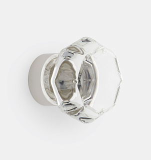 Octagon Glass d.3.2 Polished Nickel