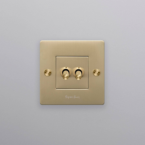 Выключатель Buster and Punch 1G / Cross / With B+P Logo / Brass Switches CTK-053452