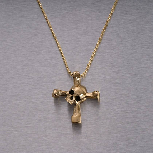 Подвеска Buster and Punch Skull Drum Key Brass Skull UTB-051826