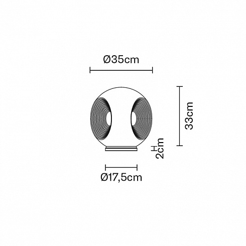 Настольная лампа Fabbian F34B0101 Eyes