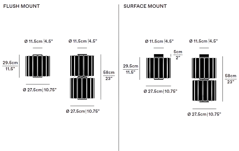 Потолочный светильник A-N-D Column 300 1 Amber Column COL-300-1-C-AMB