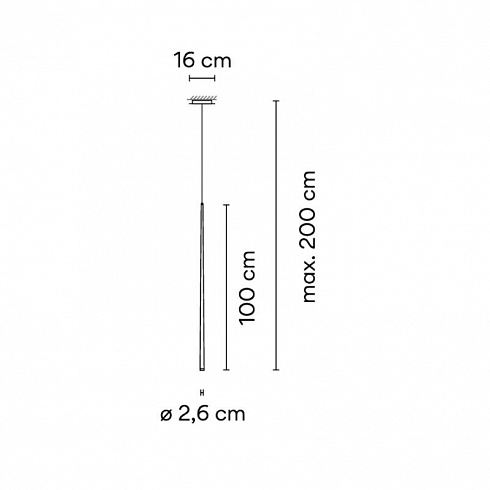 Подвесной светильник Vibia Slim 0920 Black carbon Slim 092004/10