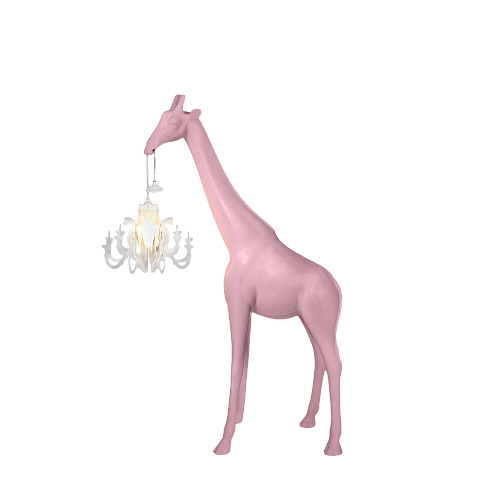 Торшер Qeeboo Giraffe In Love XS W Pink Giraffe In Love 28001PI-W