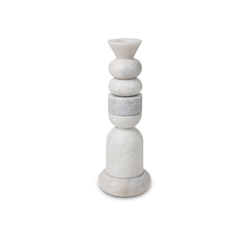 Подсвечник Tom Dixon Stone Stacking white Stone STCH11W