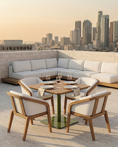 Обеденный стол Delight Collection Outdoor One A One One A Table