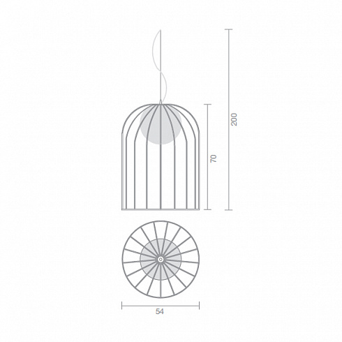 Подвесной светильник Selene Illuminazione Kluvi copper Kluvi 1095-025