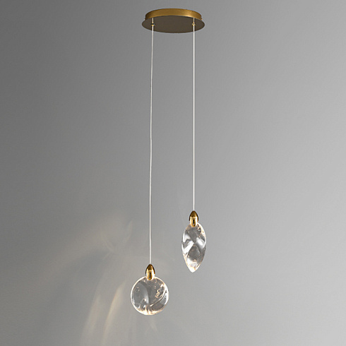Подвесной светильник Delight Collection MT9176-2H titanium gold Colvin