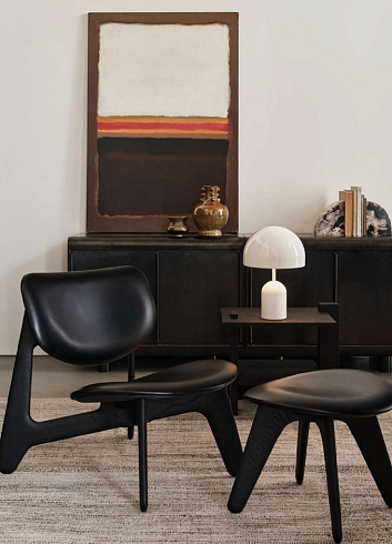 Стул Tom Dixon Slab In Black Leather Slab SLLCU01BLSY0100