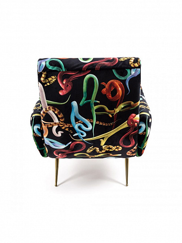 Кресло Seletti Snakes Toiletpaper Furniture 16085