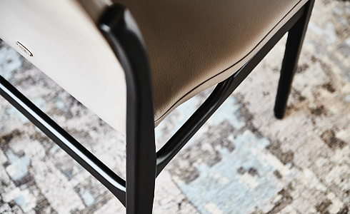 Обеденный стул Cattelan Italia Ginevra Matt Black Ecrù Ginevra Ginevra OP17 / GLV03