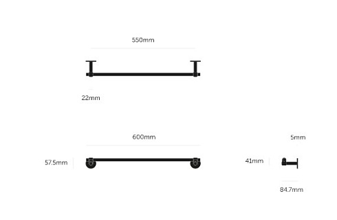 Рейл Buster and Punch Towel Medium Steel Cast UTR-072145