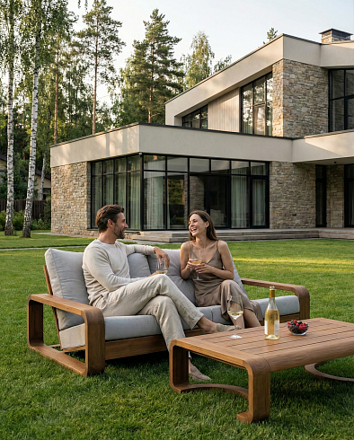 Диван Delight Collection Outdoor Cassia Cassia Cassia Sofa