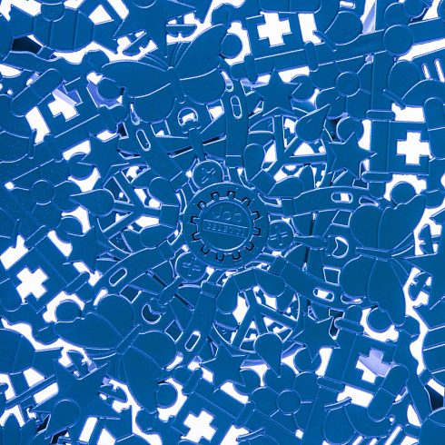 Стол Seletti Aluminium Blue Industry Collection 18687 BLU