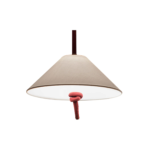 Подвесной светильник Contardi Hat Medium Japanese red / White linen  Hat ACAM.006504