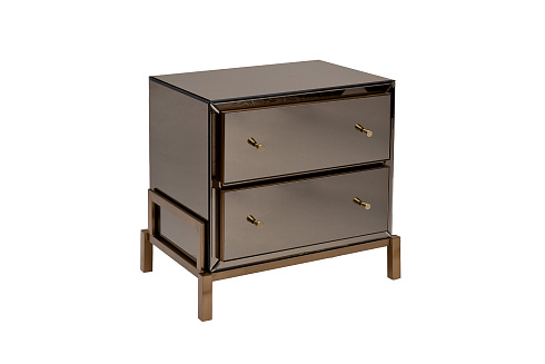 Тумба зеркальная 2 ящика см Garda Decor KFG170 