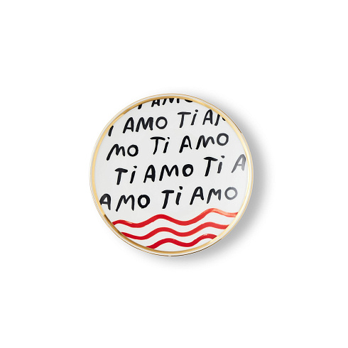 Десертная тарелка Bitossi Home Ti Amo Con Amore FTB00269