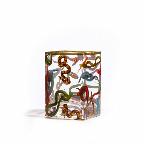 Ваза Seletti Snakes Small Toiletpaper Glass Vase 14121