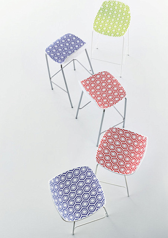 Барный стул Veneta Cucine Medina green Medina 19DSG1L+Verde / Bianco / Chromo