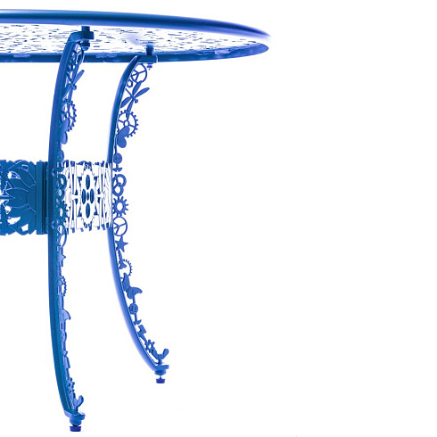 Обеденный стол Seletti Aluminium Oval Blue Industry Collection 18688 BLU