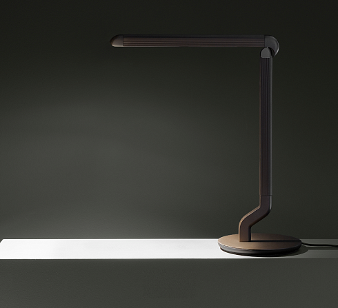 Настольная лампа Contardi Picchio Polished aluminium / Cognac leather Picchio ACAM.006318