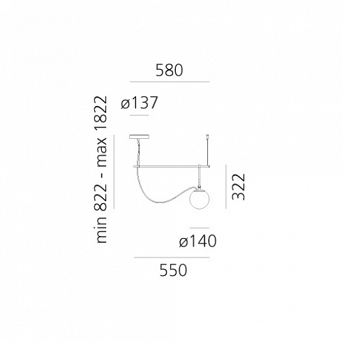 Подвесной светильник Artemide nh S1 14 nh 1272010A