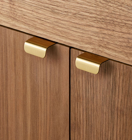 Ручка-скоба Rejuvenation Small Edge L.2.5cm Satin Brass Edge 1659539