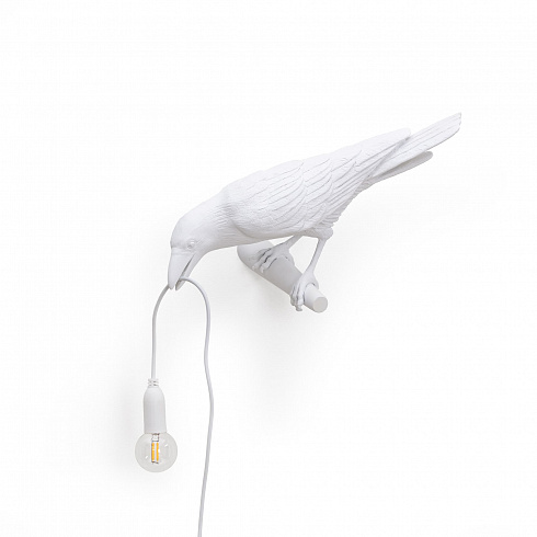 Настенный светильник Seletti Bird Looking Left White Bird Lamp 14734