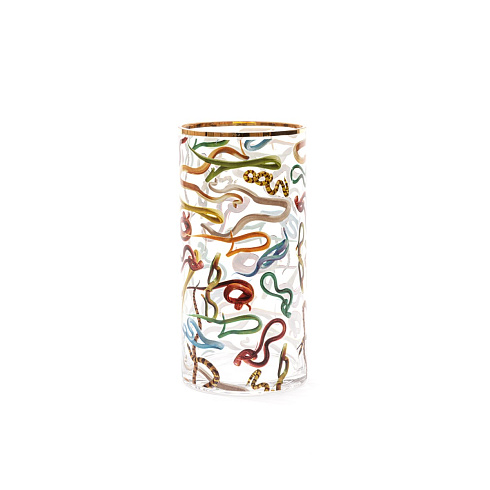 Ваза Seletti Snakes Medium Toiletpaper Glass Vase 14171