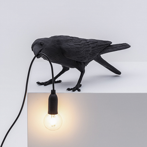 Настольная лампа Seletti Bird Playing Black Bird Lamp 14736