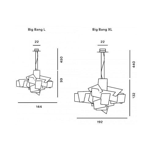 Подвесной светильник Foscarini Big Bang XL white Big Bang FN1510072L_10