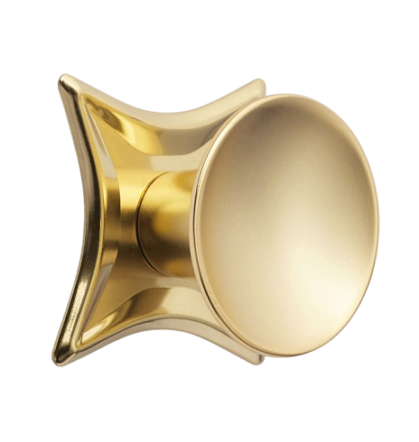Ручка-кнопка Rejuvenation Dish with Star Backplate d3.8cm Aged Brass Dish 8297993